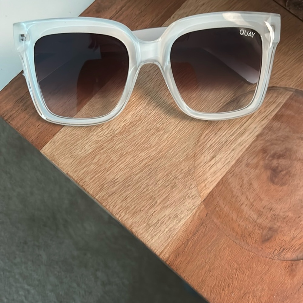 Quay Australia Clear and Black Sunglasses